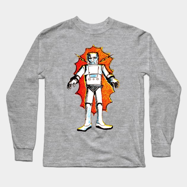 classic sci-fi robot Long Sleeve T-Shirt by Megatrip